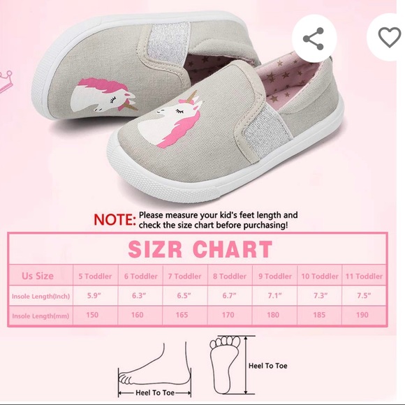 Nerteo Toddler Slip On Shoes Canvas Sneakers Size 6 - Picture 7 of 15